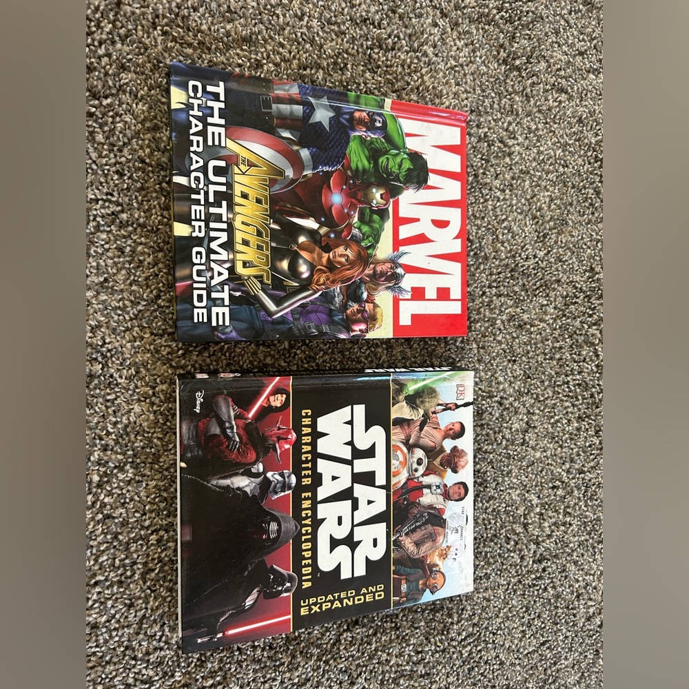 Marvel and Star Wars Character Guide Books